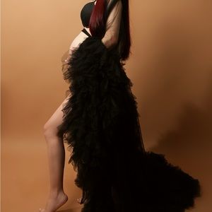 Maternity robe for photoshoot
